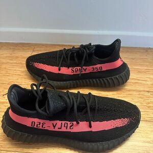 Black and coral Sneakers